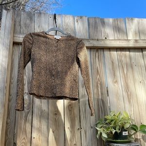Leopard print top